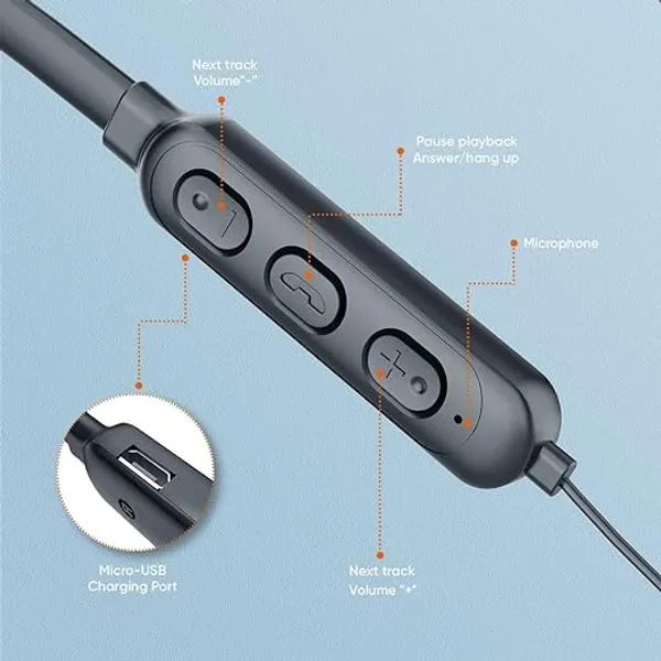 VIDVIE BT859 Magnetic Wireless Headset Bluetooth Neckband